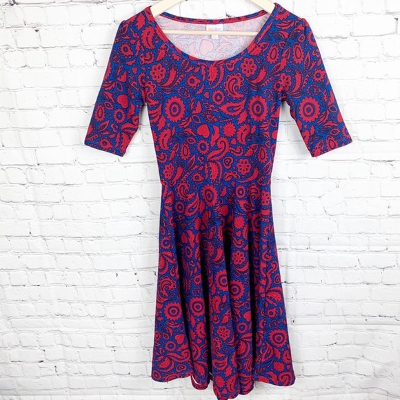 LuLaRoe Dresses & Skirts - LuLaRoe Nicole Dress Paisley & Hearts